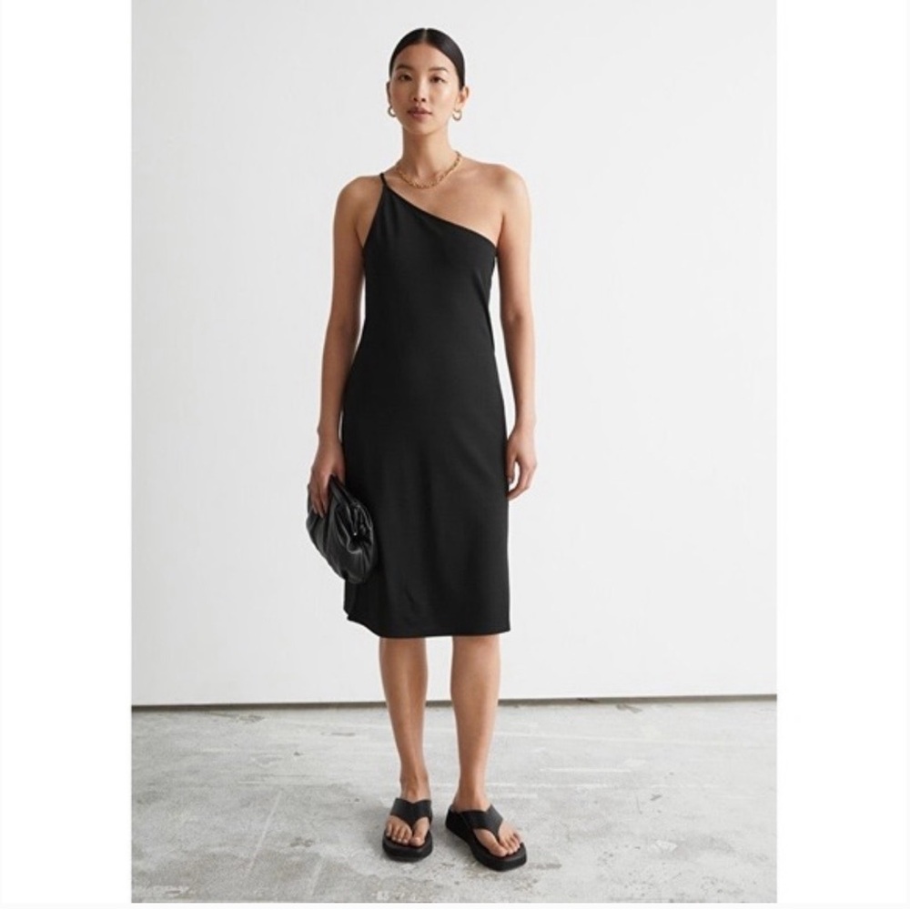 And Other Stories Black One strap Dress